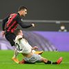 Diogo Dalot dává třetí gól Milána v zápase Evropské ligy AC Milán  Sparta Praha