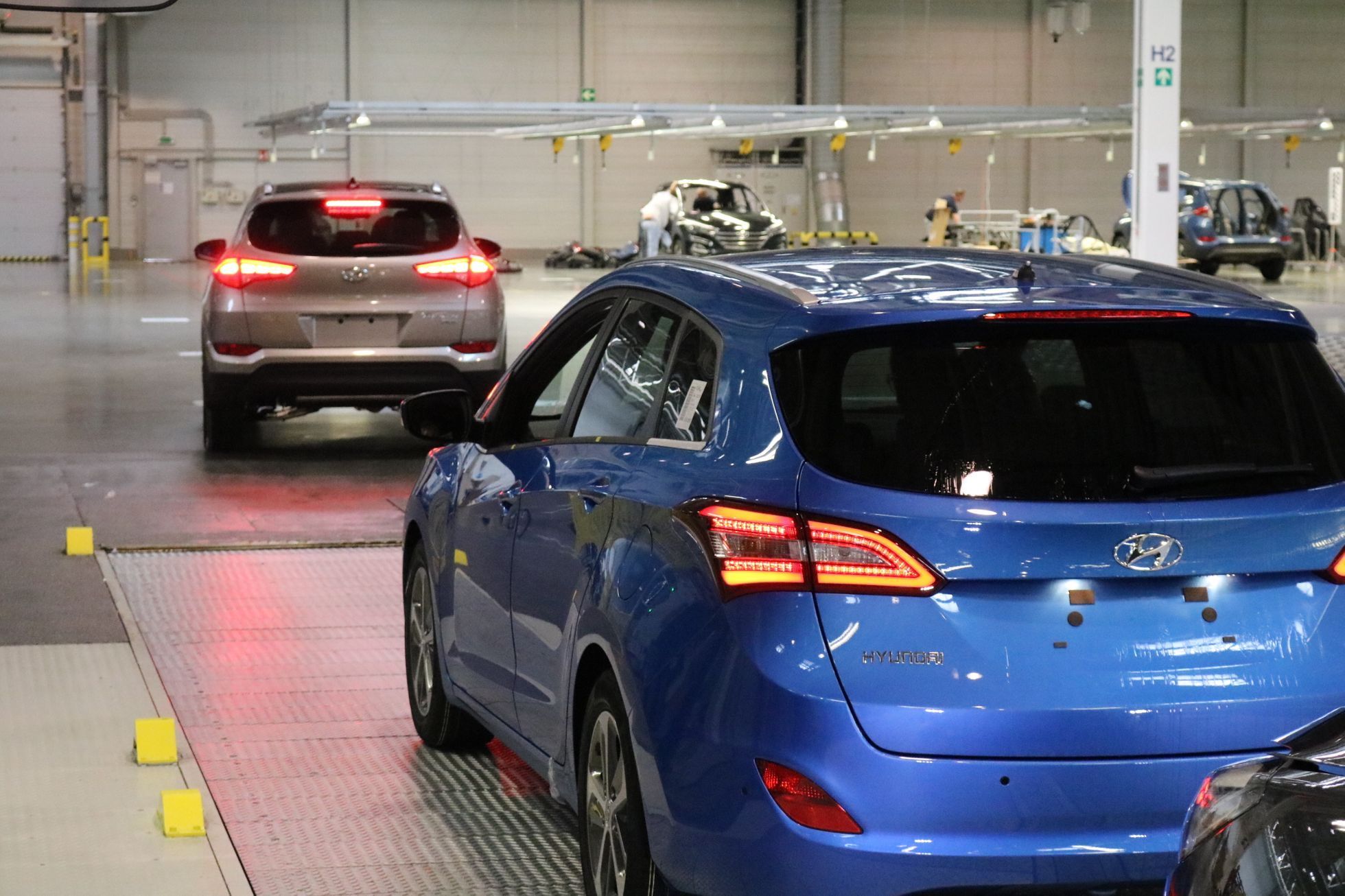 Testovací dráha Hyundai Nošovice - startování auta