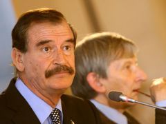 Vicente Fox, exprezident Mexika, na konferenci Fórum 2000 v Praze