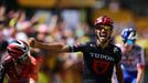 Julian Alaphilippe slaví domnělý triumf v 15. etapě Tour de France