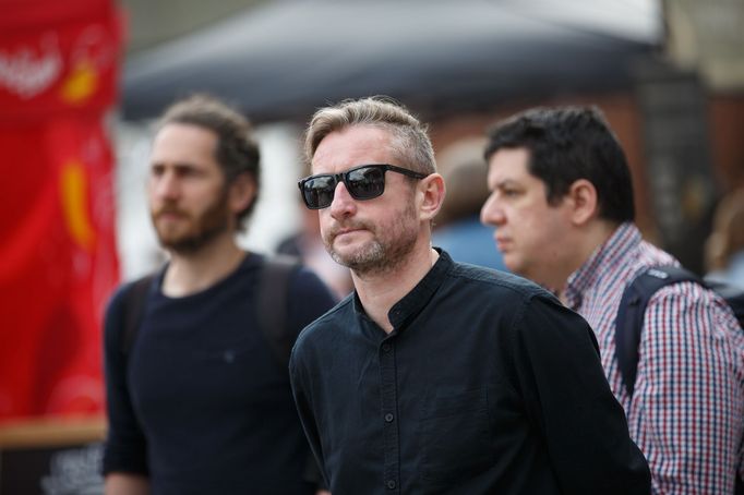 Serhij Žadan na pražském veletrhu Svět knihy.