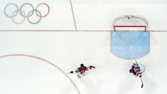 Češi smutní po porážce v zápase předkola  play-off Česko - Švýcarsko na ZOH 2022 v Pekingu