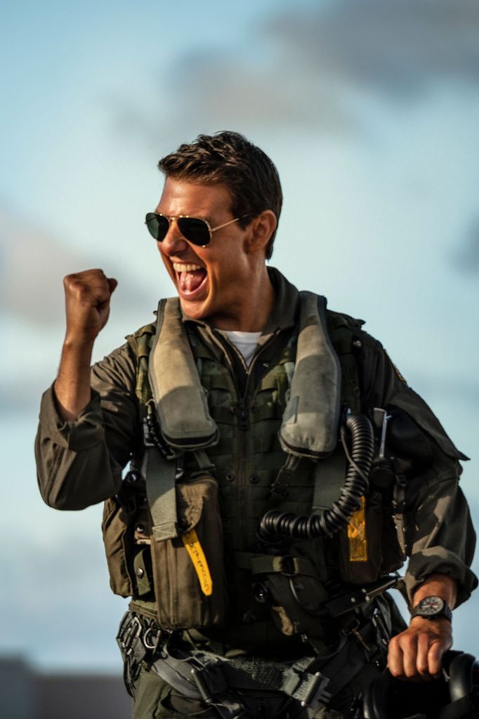 Tom Cruise jako Maverick.