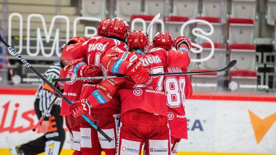 2. finále play off hokejové extraligy 2020/21, Třinec - Liberec: Radost třineckých hokejistů