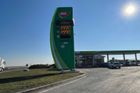 Ceny paliv na stanici MOL u Zdib na D8 ve čtvrtek. Benzin tu je stejně drahý jako nafta, litr vyjde na 39,90 koruny.