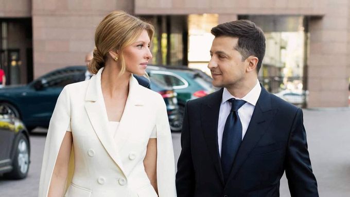 Manželský pár míří na inauguraci Volodymyra Zelenského po prezidentských volbách.