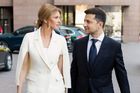 Manželský pár míří na inauguraci Volodymyra Zelenského po prezidentských volbách.