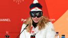 Ester Ledecká v super-G na ZOH 2018