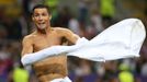 Real Madrid's Cristiano Ronaldo celebrates scoring during the penalty shootout to win the UEFA Champions League Final