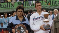 Guillermo Pérez Roldán a Ivan Lendl, Řím 1988