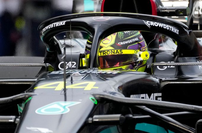 Lewis Hamilton, Mercedes v kvalifikaci na VC Rakouska F1 2023