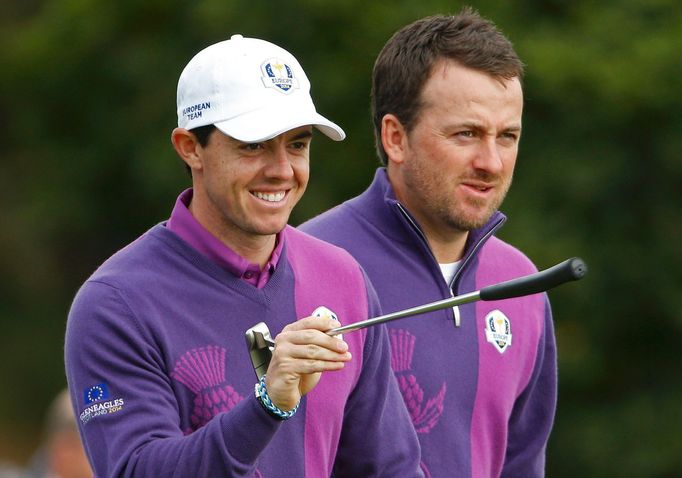 Rory McIlroy a Graeme McDowell na Ryder Cupu 2014