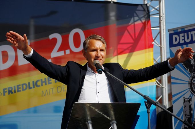 Bjoern Hoecke - politik německé strany AFD na snímku z 4. 8. 2019.