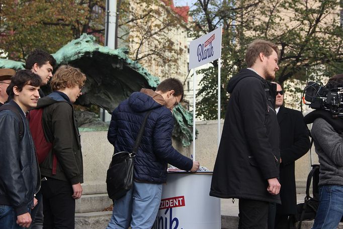 Tonda Blaník kandiduje na prezidenta - mítink