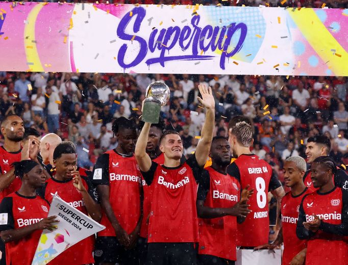 fotbal, Německo, Superpohár, Bayer Leverkusen - Stuttgart, Patrik Schick