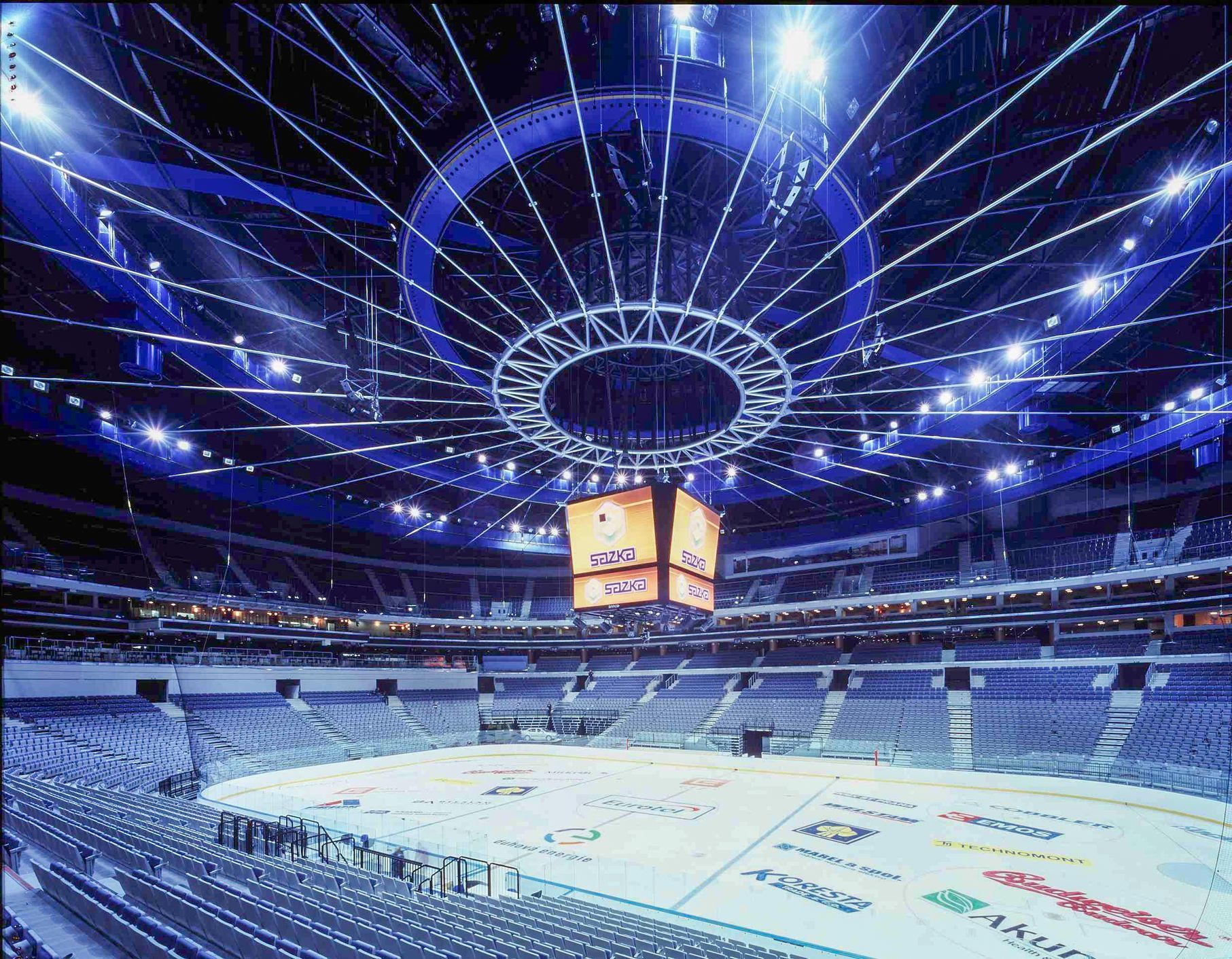 Stavba Sazky arény, Stavba O2 arény, Sazka aréna, O2 aréna, Praha, Domácí, MS v hokeji 2024