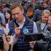 Alexej Navalnyj na demonstraci v Moskvě, 30. duben 2018