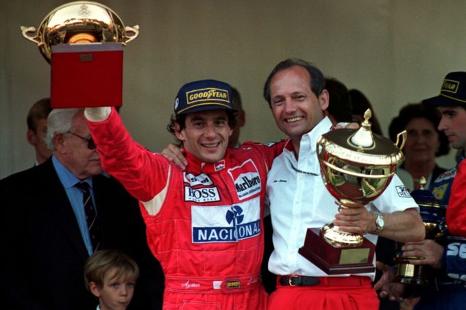 Ayrton Senna a Ron Dennis, McLaren - 1993.