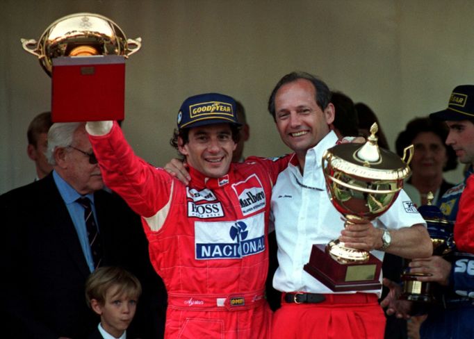 Ayrton Senna a Ron Dennis, McLaren - 1993.