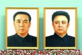 Kim Ir-sen a Kim Čong-il.