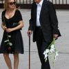 Pohřeb Vladimíra Dlouhého - Lucie Vondráčková a Václav Vorlíček