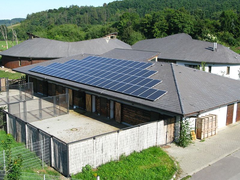 Solární elektrárna v pražské zoo