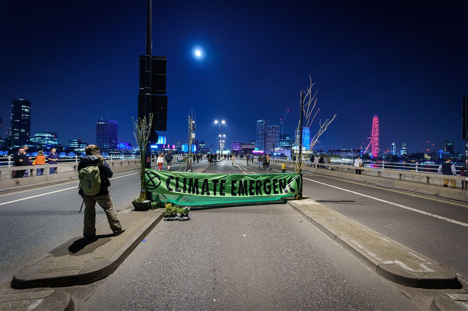 Londýn - Extinction Rebellion. Protesty proti změnám klimatu