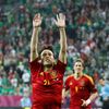 David Silva slaví svůj gól v utkání Španělska s Irskem ve skupině C na Euru 2012