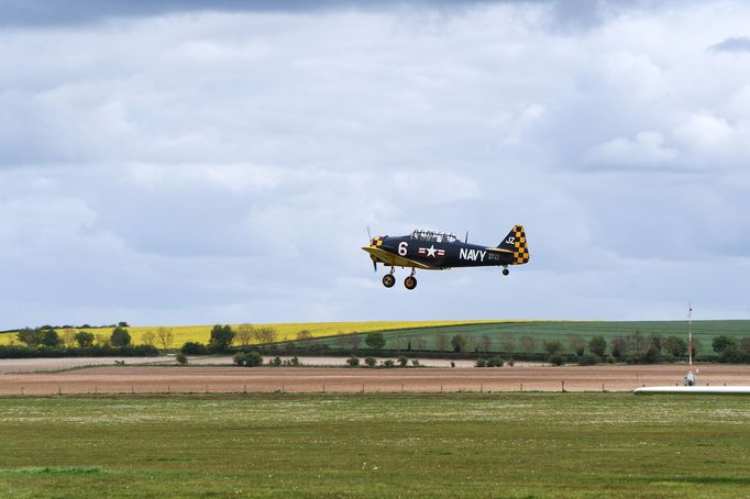 Letiště v Duxfordu, ze kterého vzlétali do Bitvy o Británii čeští stíhači ze 310. a 312. stíhací perutě RAF