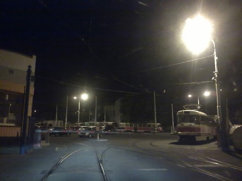 Pražský Žižkov během stávky dopraváků