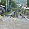 Zaplavená železnice Děčínsko