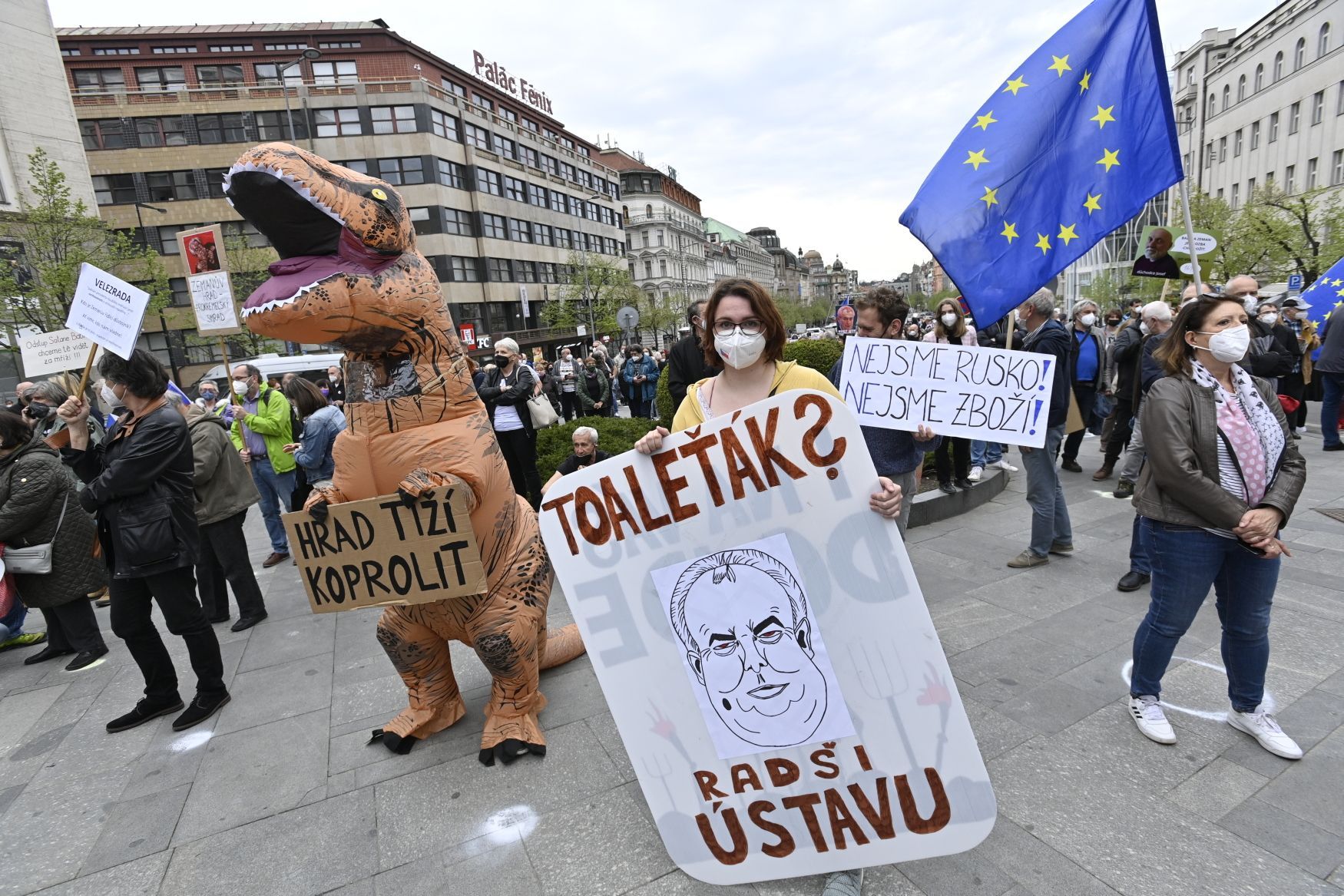 Praha demonstrace zeman babiš milion chvilek