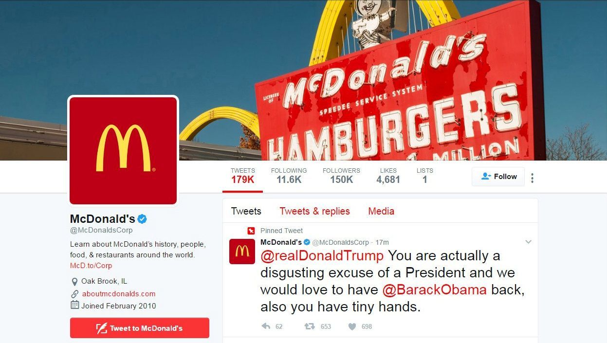McDonalds - Trump