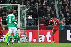 Gólman Pavlenka výhře Bayernu nezabránil, dvakrát ho v brance Brém překonal Gnabry