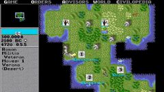 Screenshot z původní počítačové hry Civilizace z roku 1991.