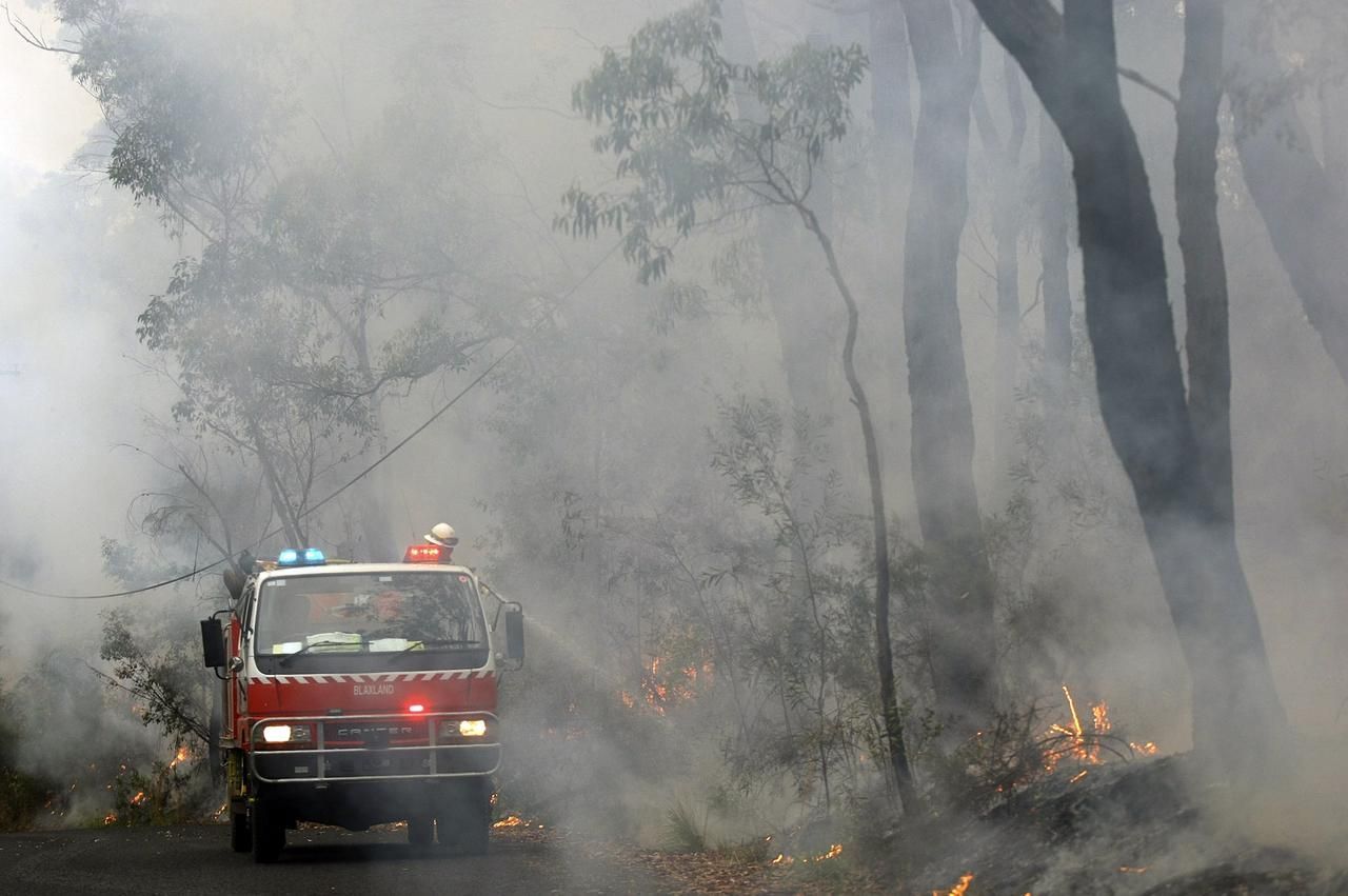 Austrálie - požár - hasiči - Nový Jižní Wales