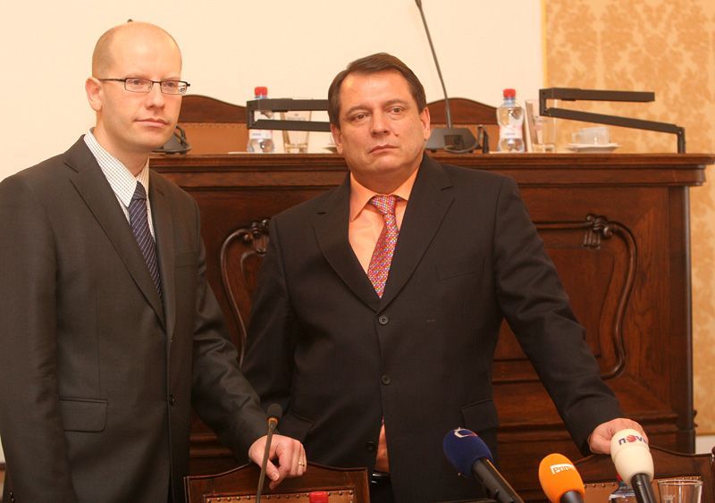 Bohuslav Sobotka a Jiří Paroubek