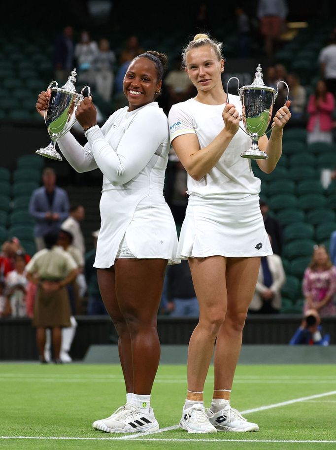 Taylor Townsendová a Kateřina Siniaková, Wimbledon 2024