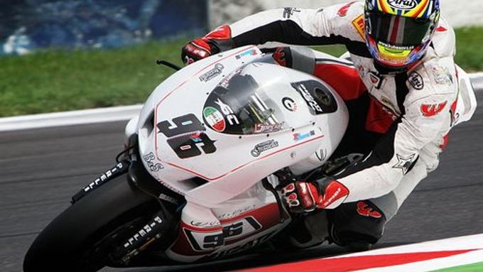 Jakub Smrž na své Ducati v kvalifikaci na Velkou cenu Itálie.