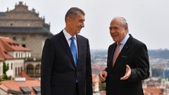 Andrej Babiš a generální tajemník OECD Ángel Gurría