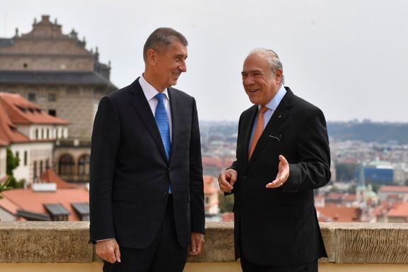 Andrej Babiš a generální tajemník OECD Ángel Gurría