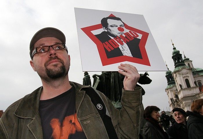 Protest proti diktatuře.