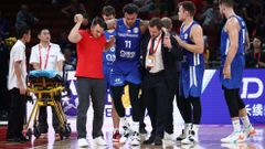basketbal, MS 2019, Česko - Brazílie, zraněný Blake Schilb