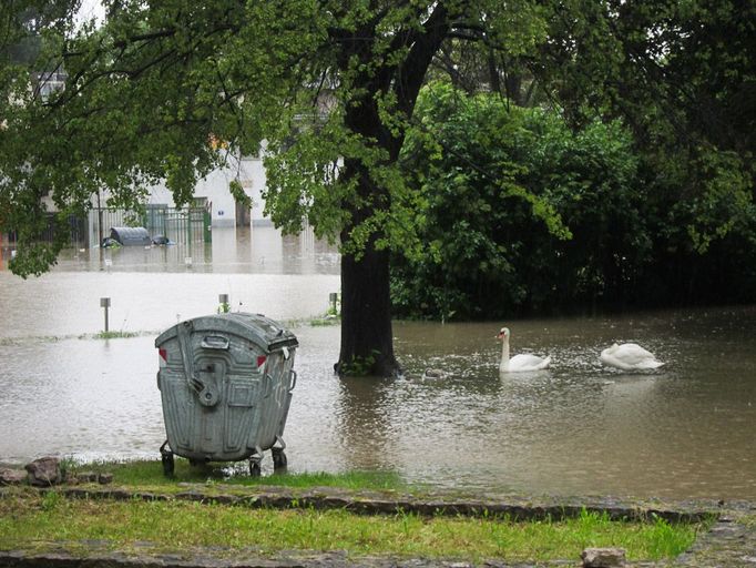 Učinila to proto, aby z veřejnosti zamezila vstup do do oblasti, kterou začala zatápět stoupající voda.