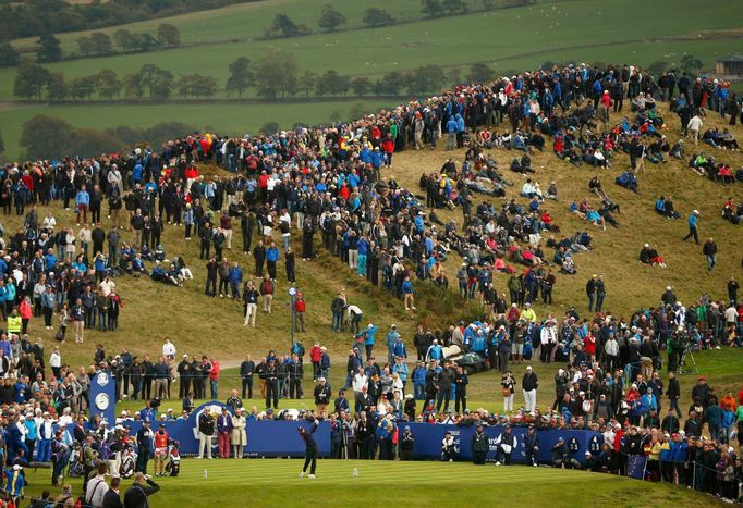 Lee Westwood a Jamie Donaldson na Ryder Cupu 2014