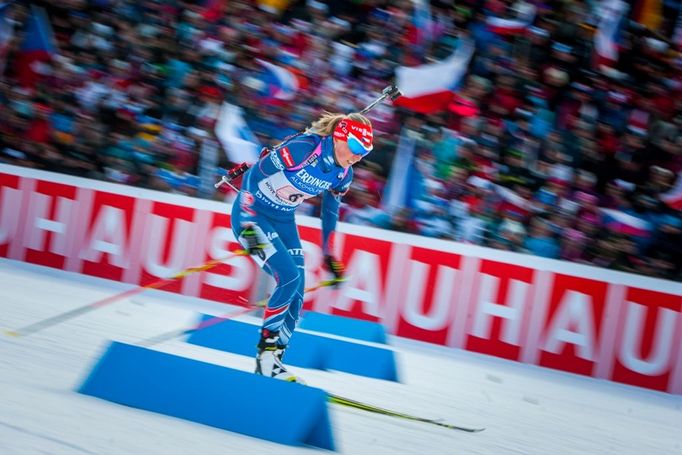 Biatlon v NMNM: Závod smíšených dvojic - Eva Puskarčíková