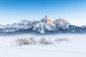 Tajný tip pro fotografy i lyžaře: údolí pod Zugspitze hýří barvami dokonce i v lednu
