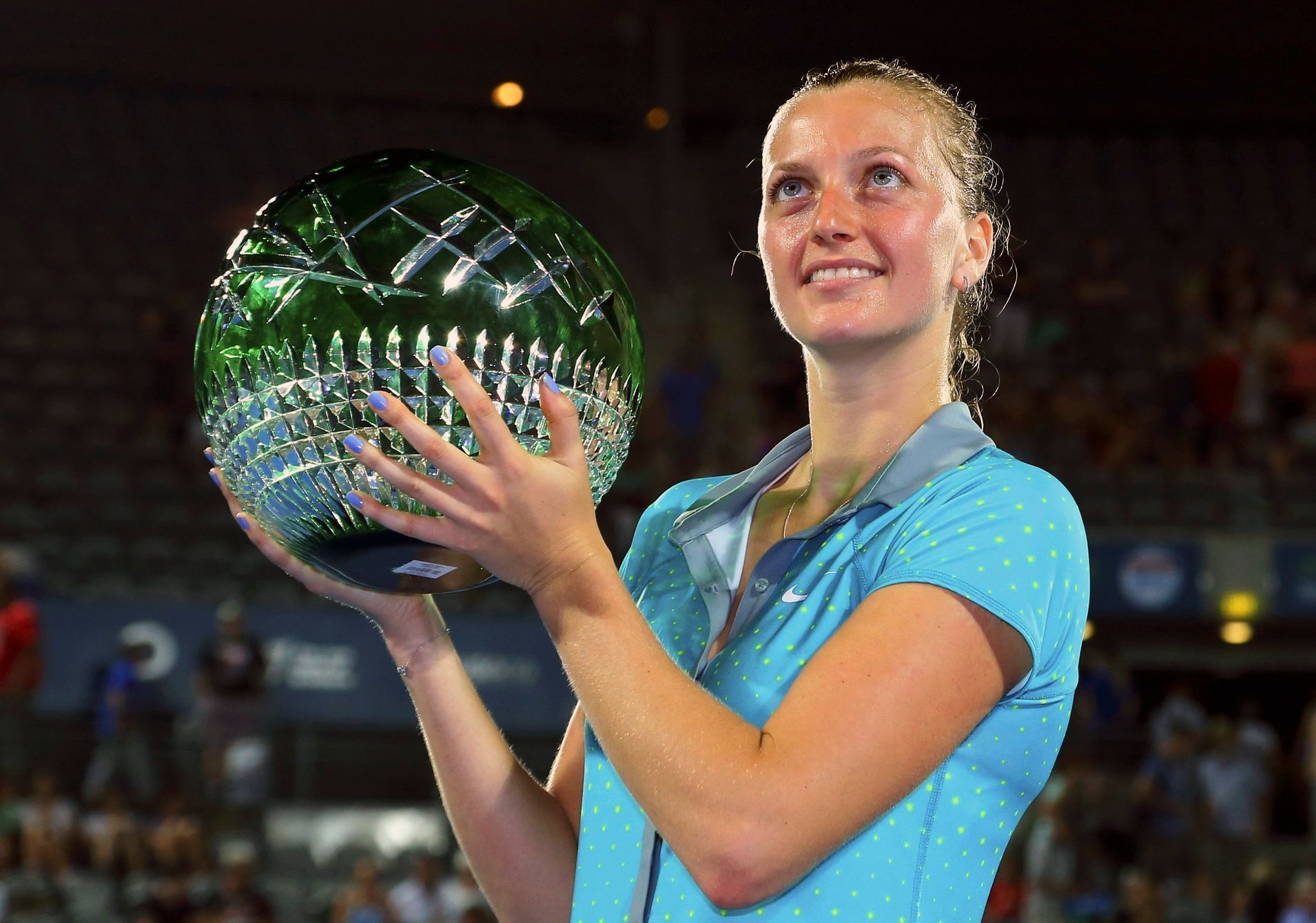 Petra Kvitová na turnaji v Sydney 2015