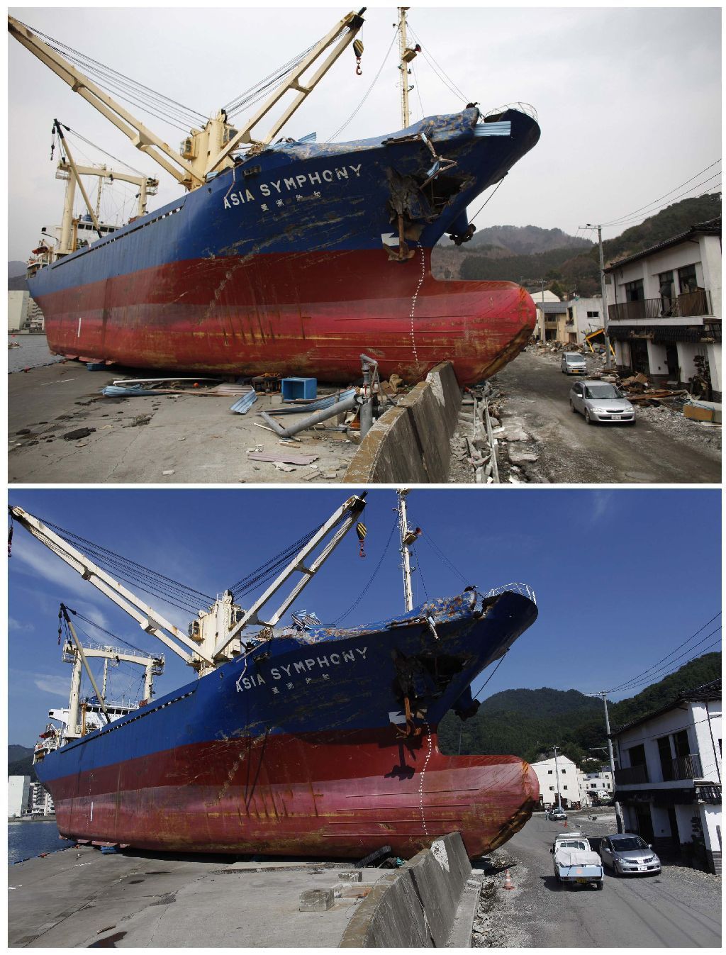 Japonsko půl roku po tsunami - kombo fotky