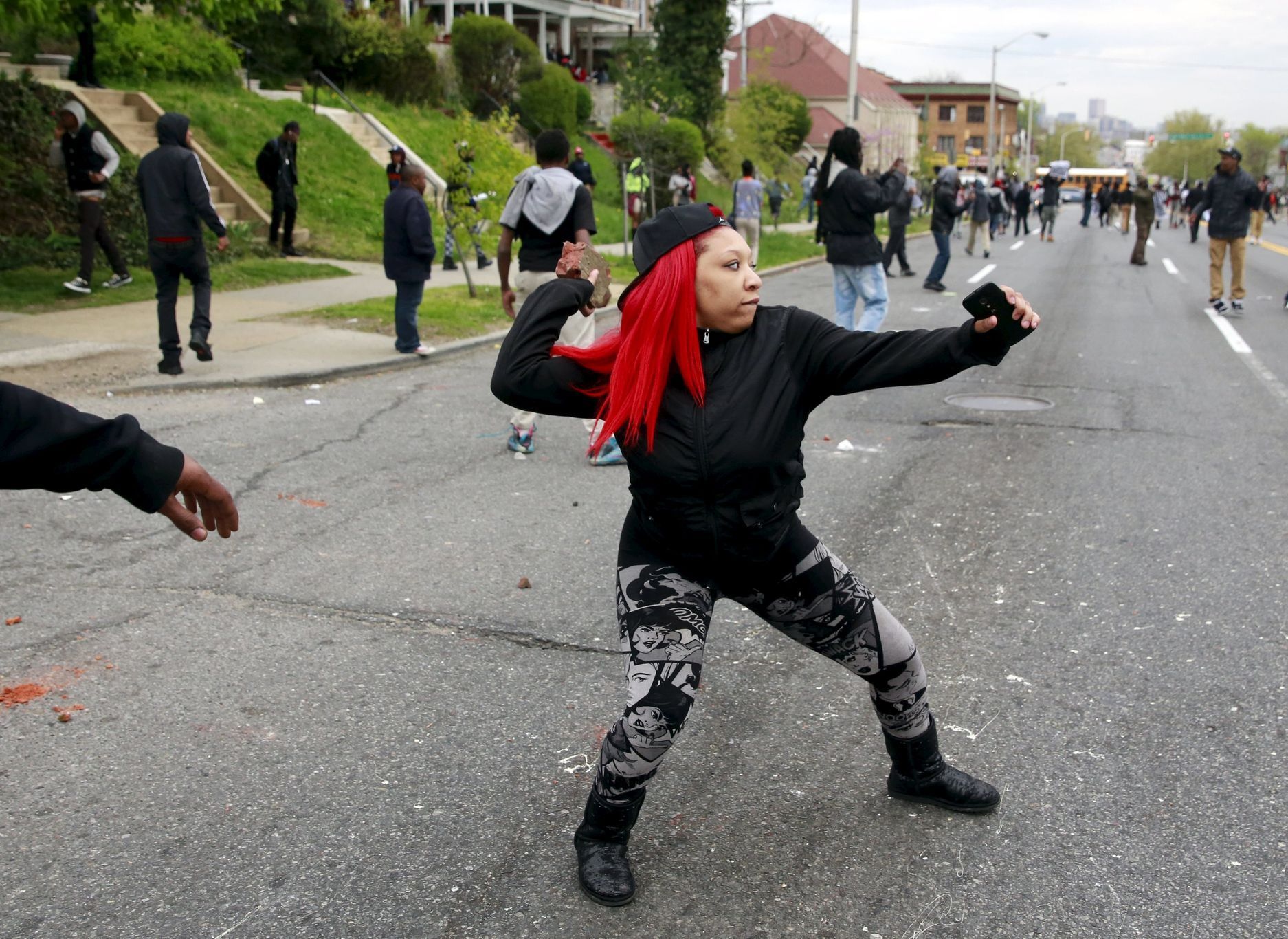 USA - Baltimore - nepokoje - policie